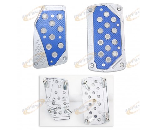 BLUE CAILVER GAS BRAKE RBON SCAR RACING FOOT PEDAL PADS FOOT PEDALS AUTOMATIC